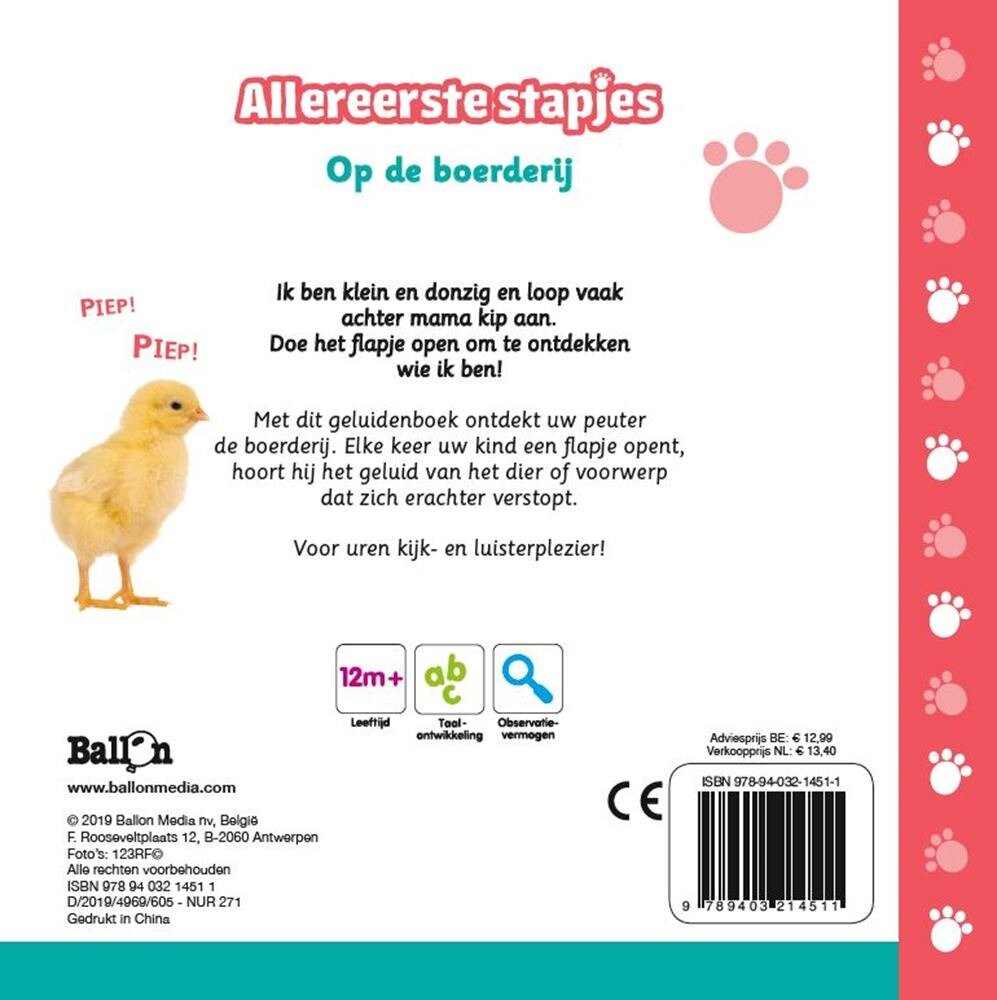 Ballon Kids Geluidenboek - Op de Boerderij 2+ | Speel je Wijs