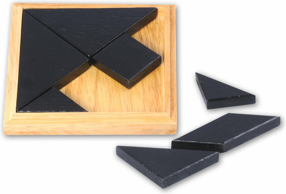 Longfield - Tangram Hout in doosje | Speel je Wijs