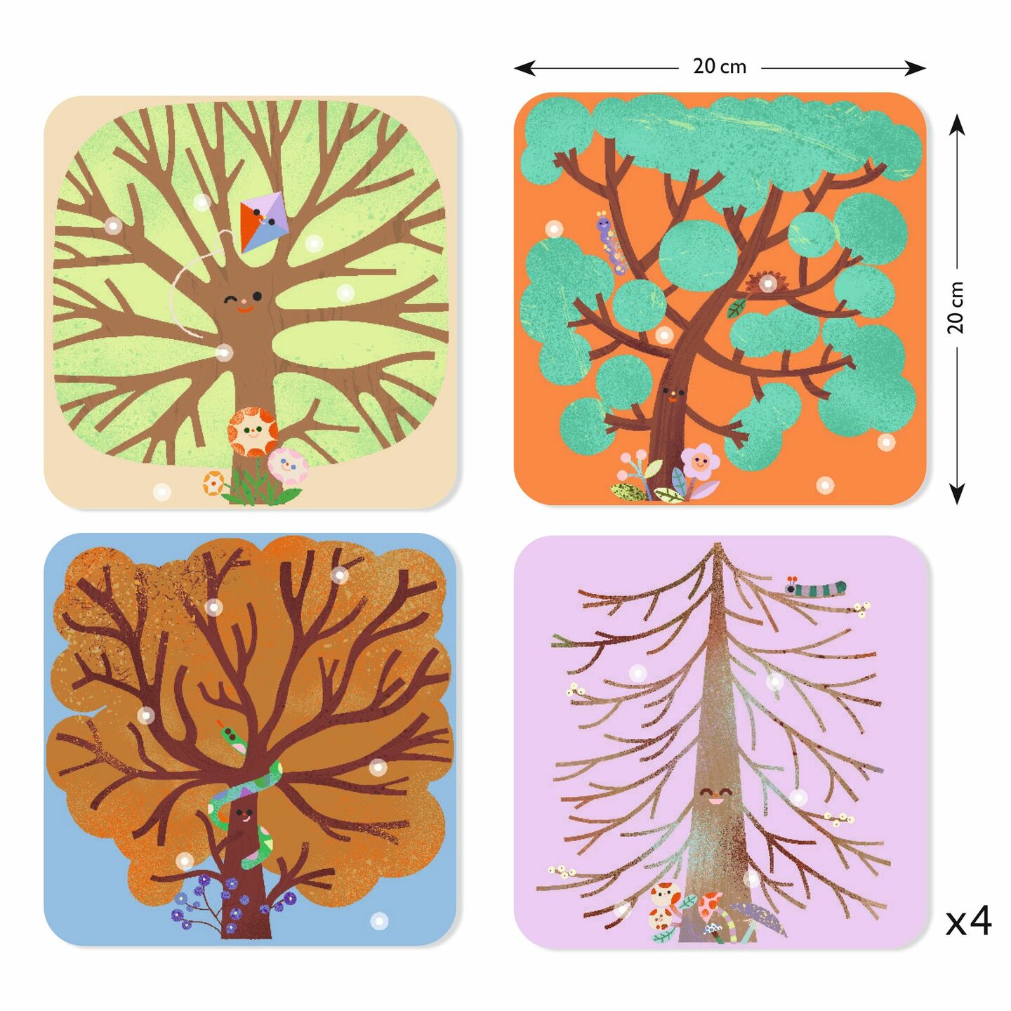 Djeco - Knutselset  Vilt Collages - Seizoenen 3-6 jaar | Speel je Wijs