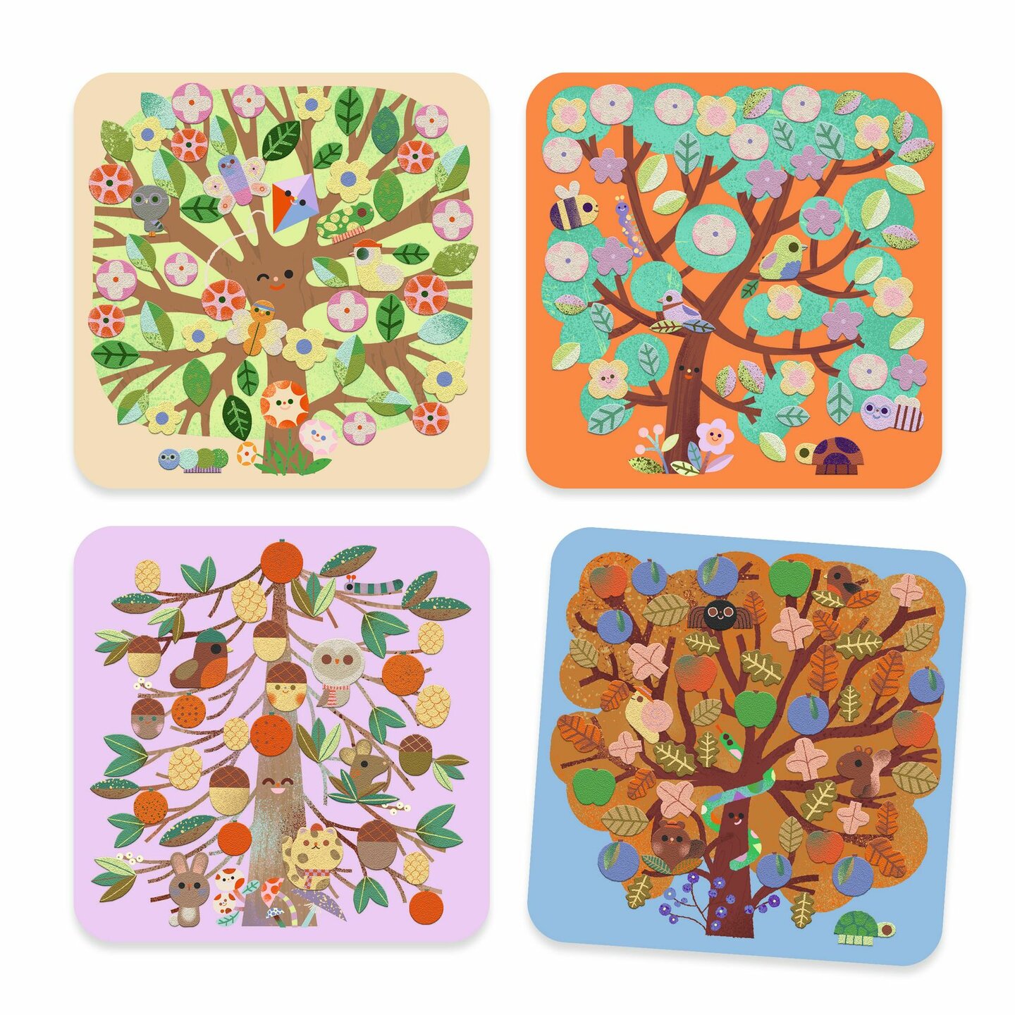 Djeco - Knutselset  Vilt Collages - Seizoenen 3-6 jaar | Speel je Wijs