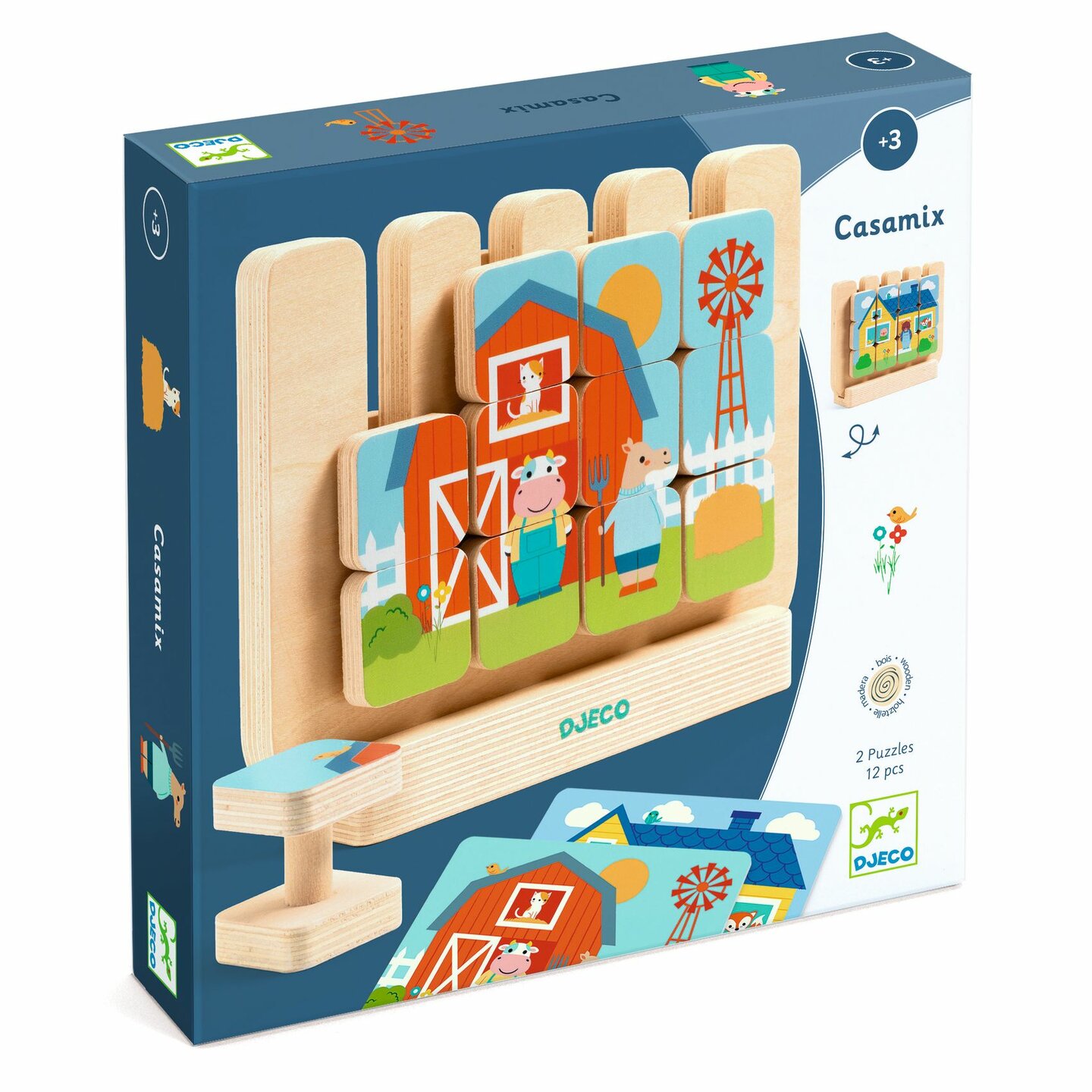 Djeco Educatief Houten Spel - Casamix 3+ | Speel je Wijs
