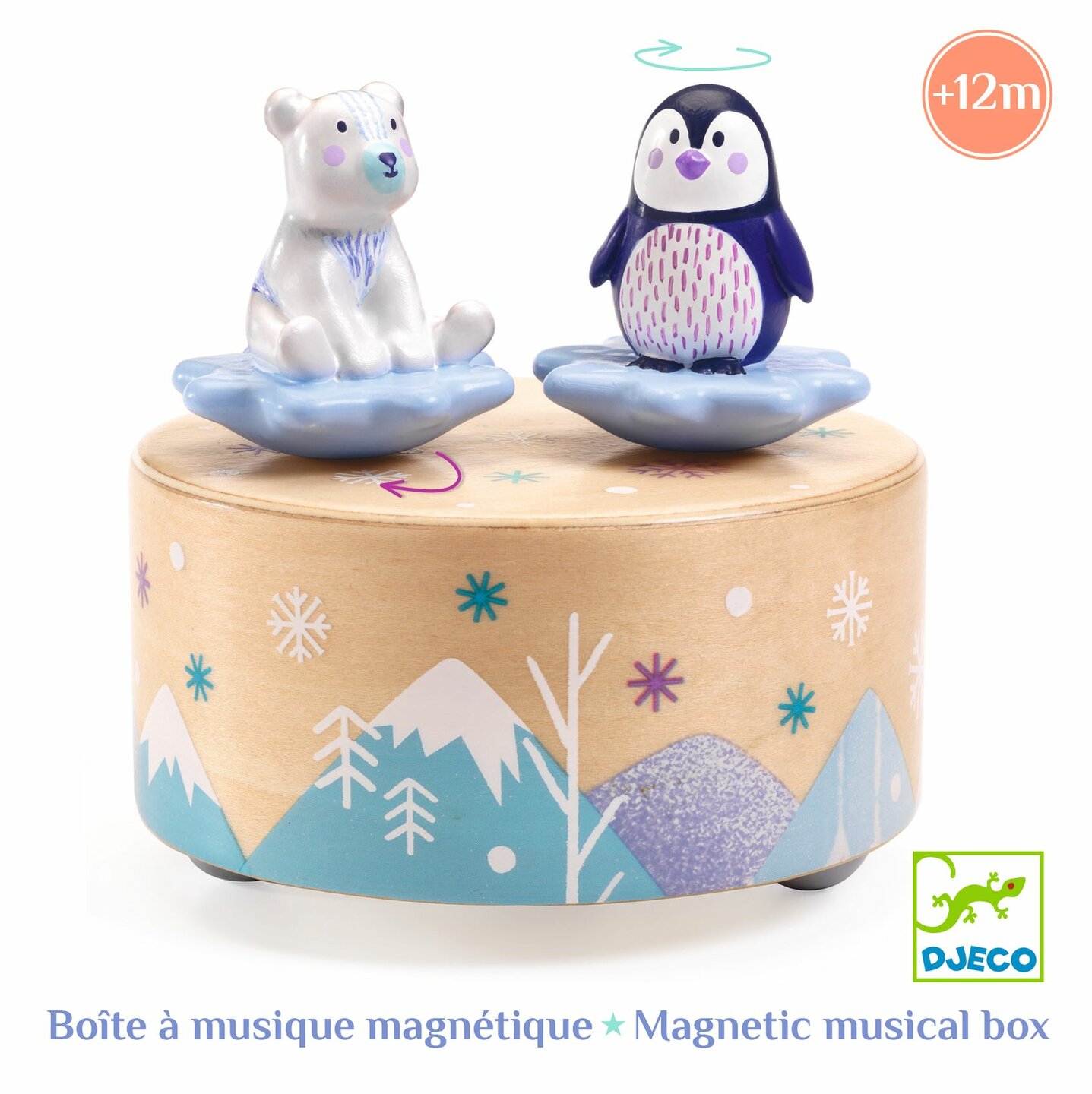Djeco Houten Muziekdoosje &#039;Ice Park Melody&#039; | Speel je Wijs