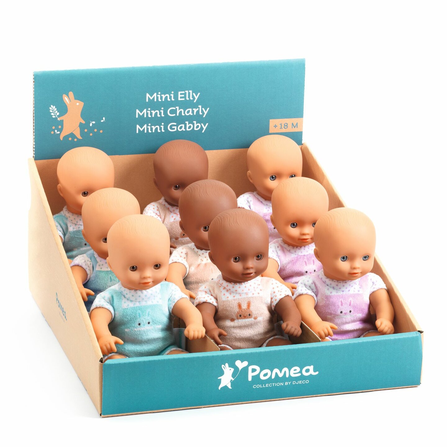 Djeco Pomea - Mini Popje - Elly, Charly, Gabby | Speel je Wijs