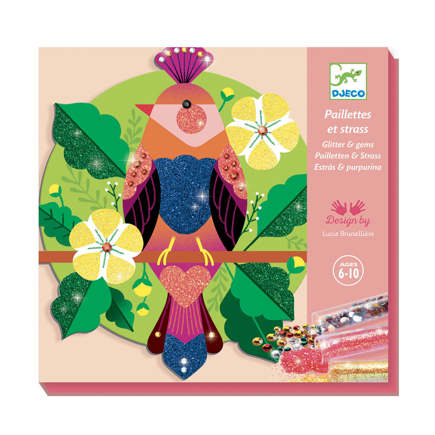 Djeco - Knutselset Glitterschilderij Paradisio | Speel je Wijs