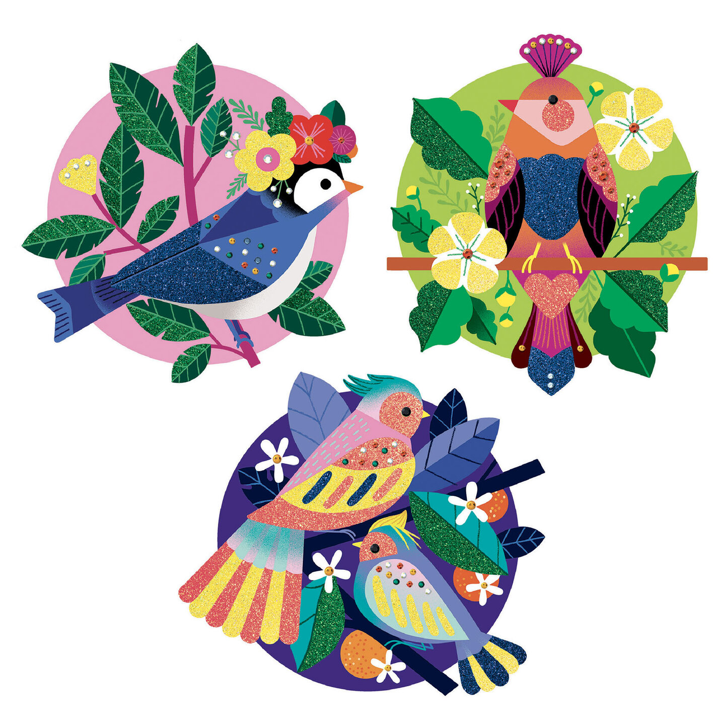 Djeco - Knutselset Glitterschilderij Paradisio | Speel je Wijs
