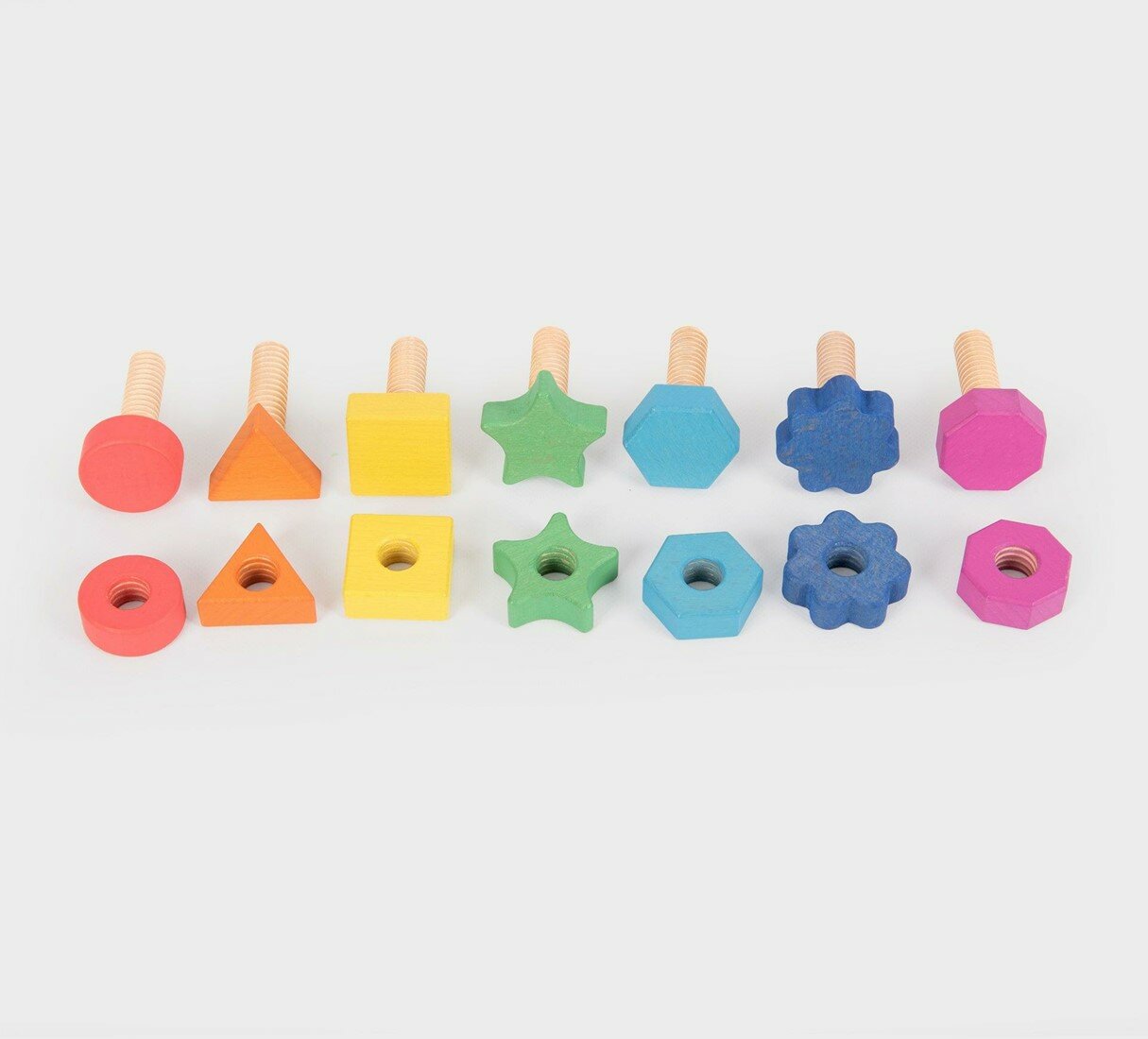 TickiT Regenboog houten Moeren en Bouten | Speel je Wijs