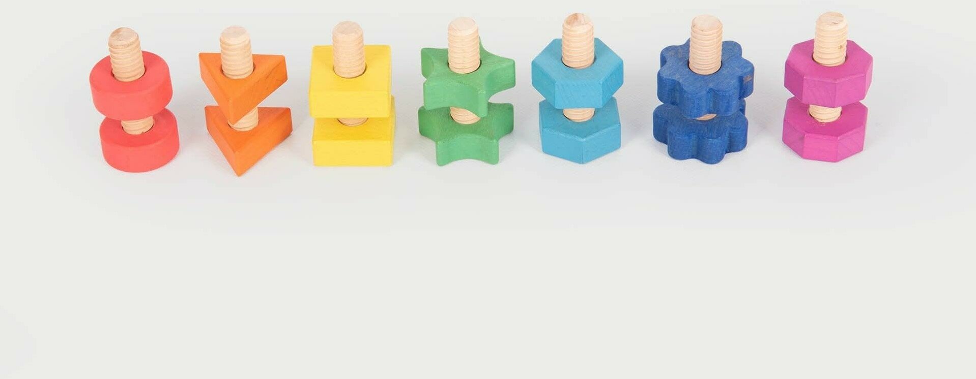TickiT Regenboog houten Moeren en Bouten | Speel je Wijs