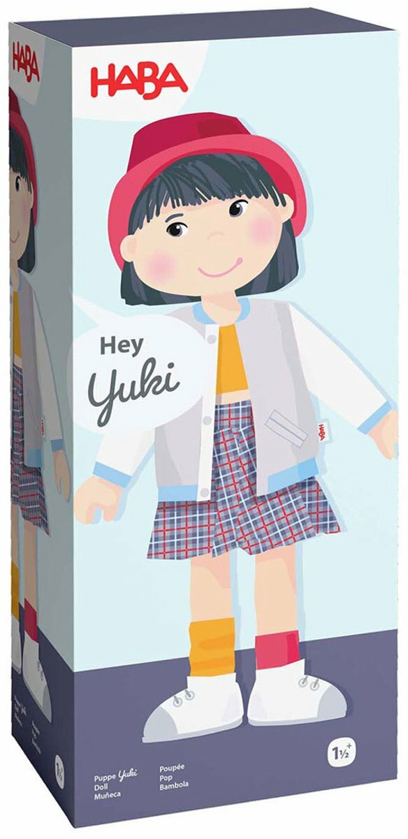 Haba stoffen pop Yuki - 30 cm | Speel je Wijs