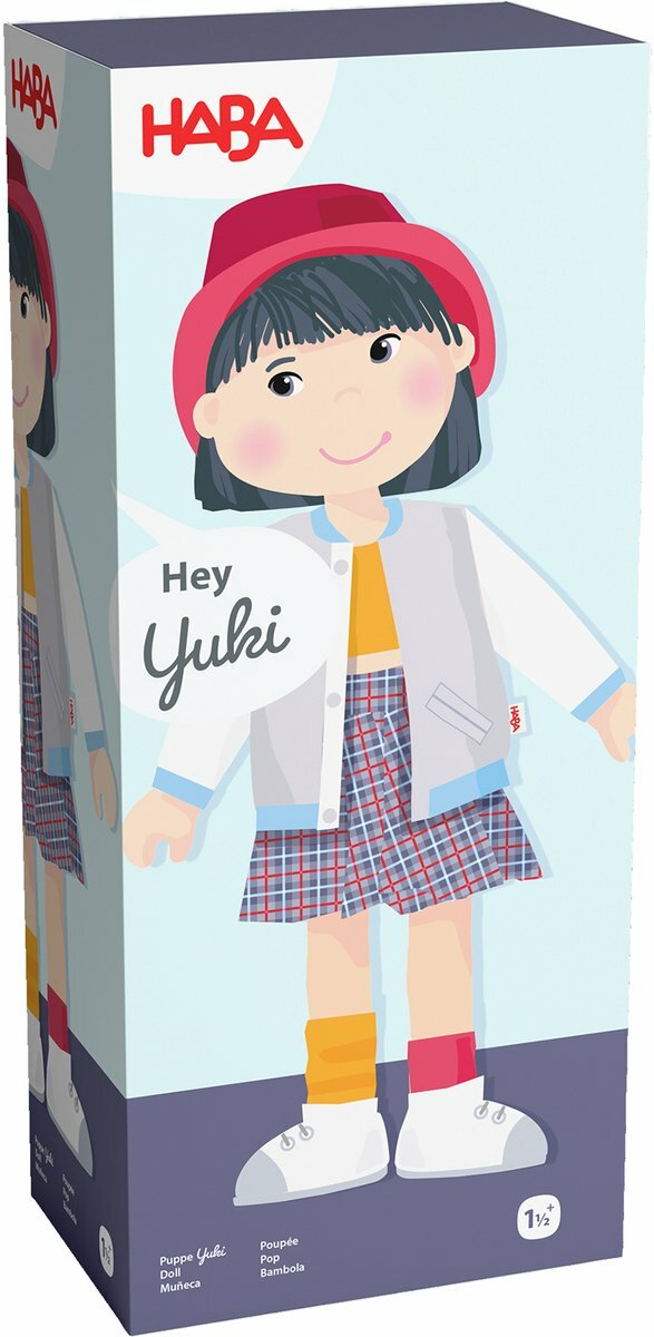 Haba stoffen pop Yuki - 30 cm | Speel je Wijs