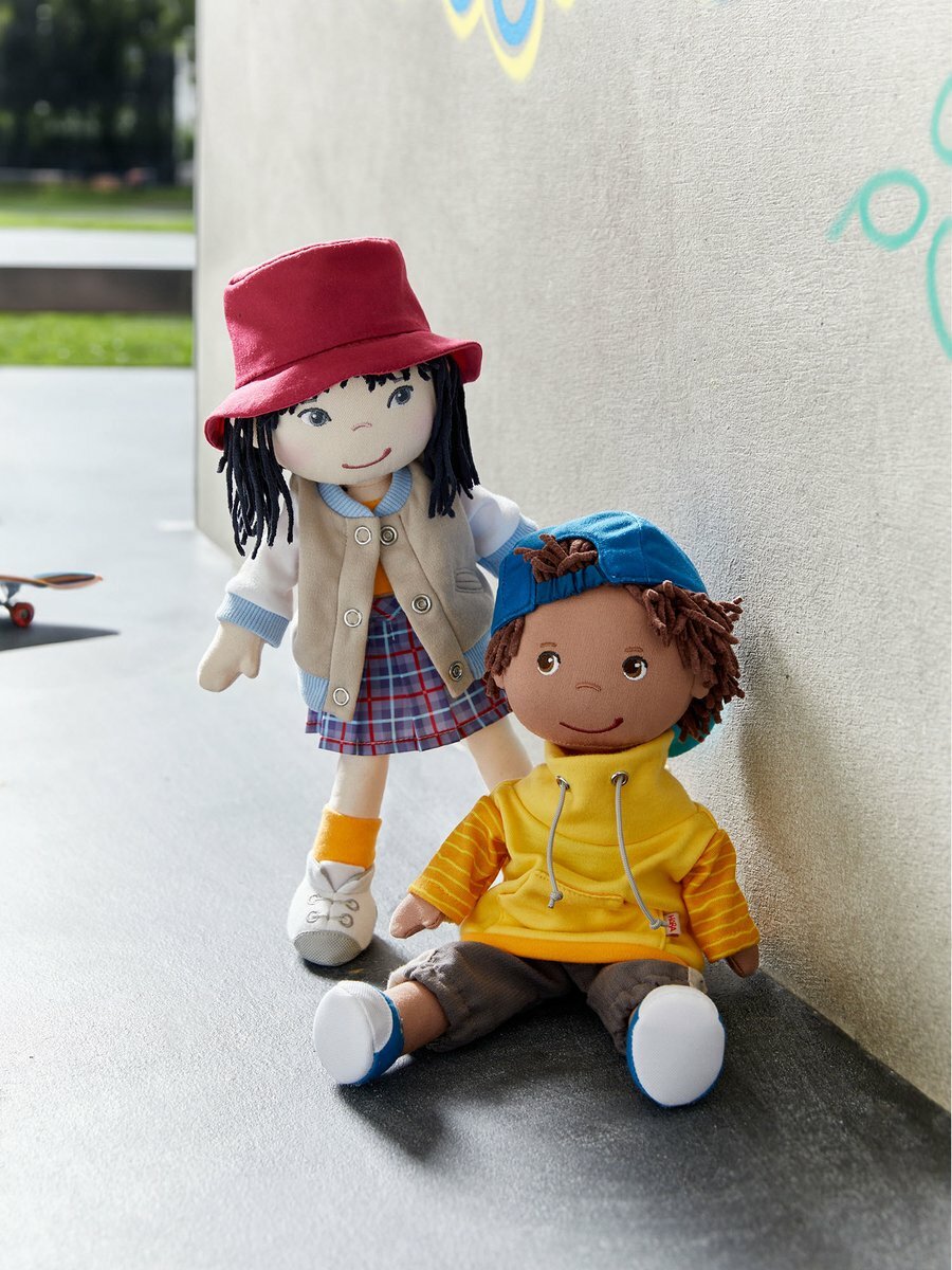 Haba stoffen pop Yuki - 30 cm | Speel je Wijs