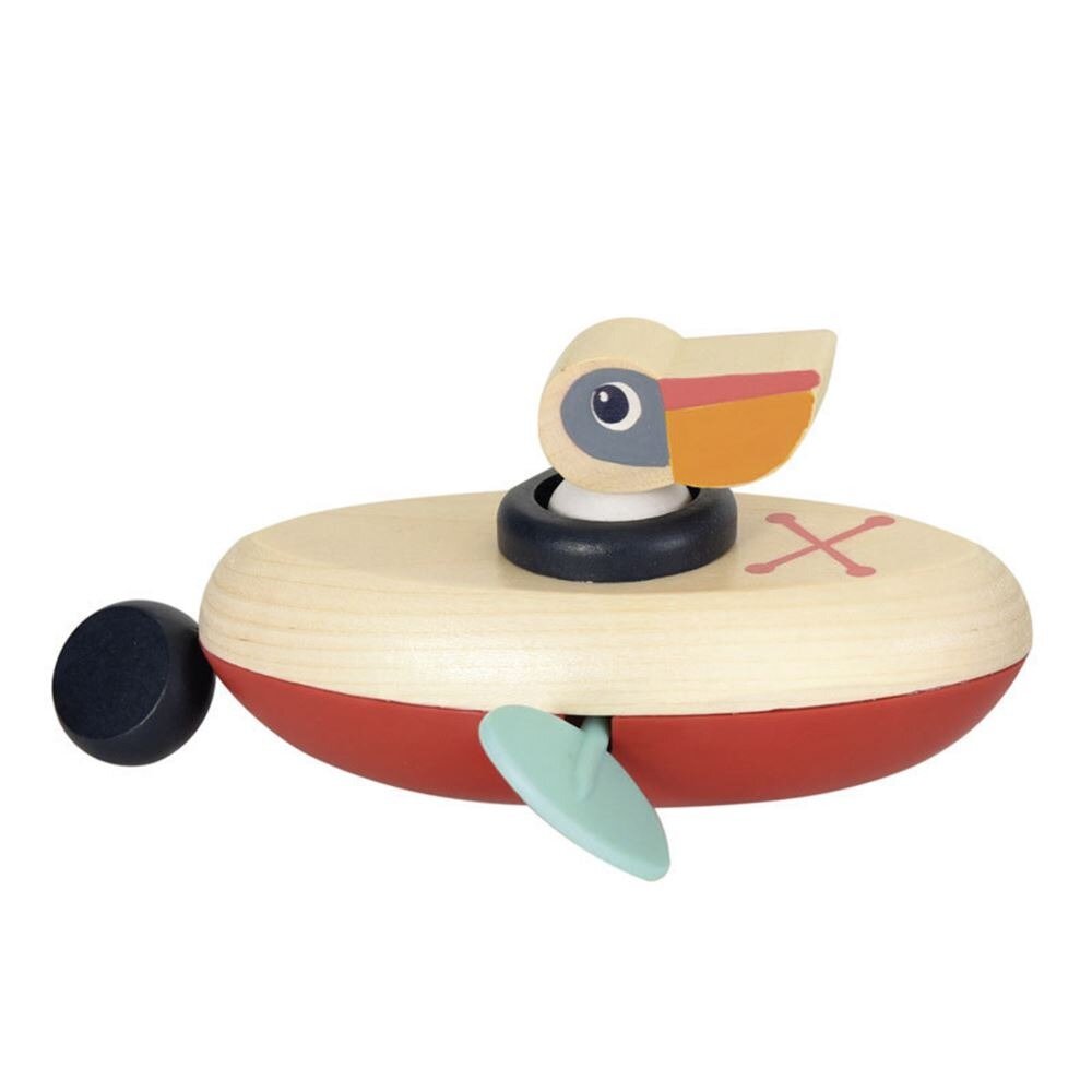 Egmont Toys Houten opwind Badspeeltje - Pelikaan 2+ | Speel je Wijs