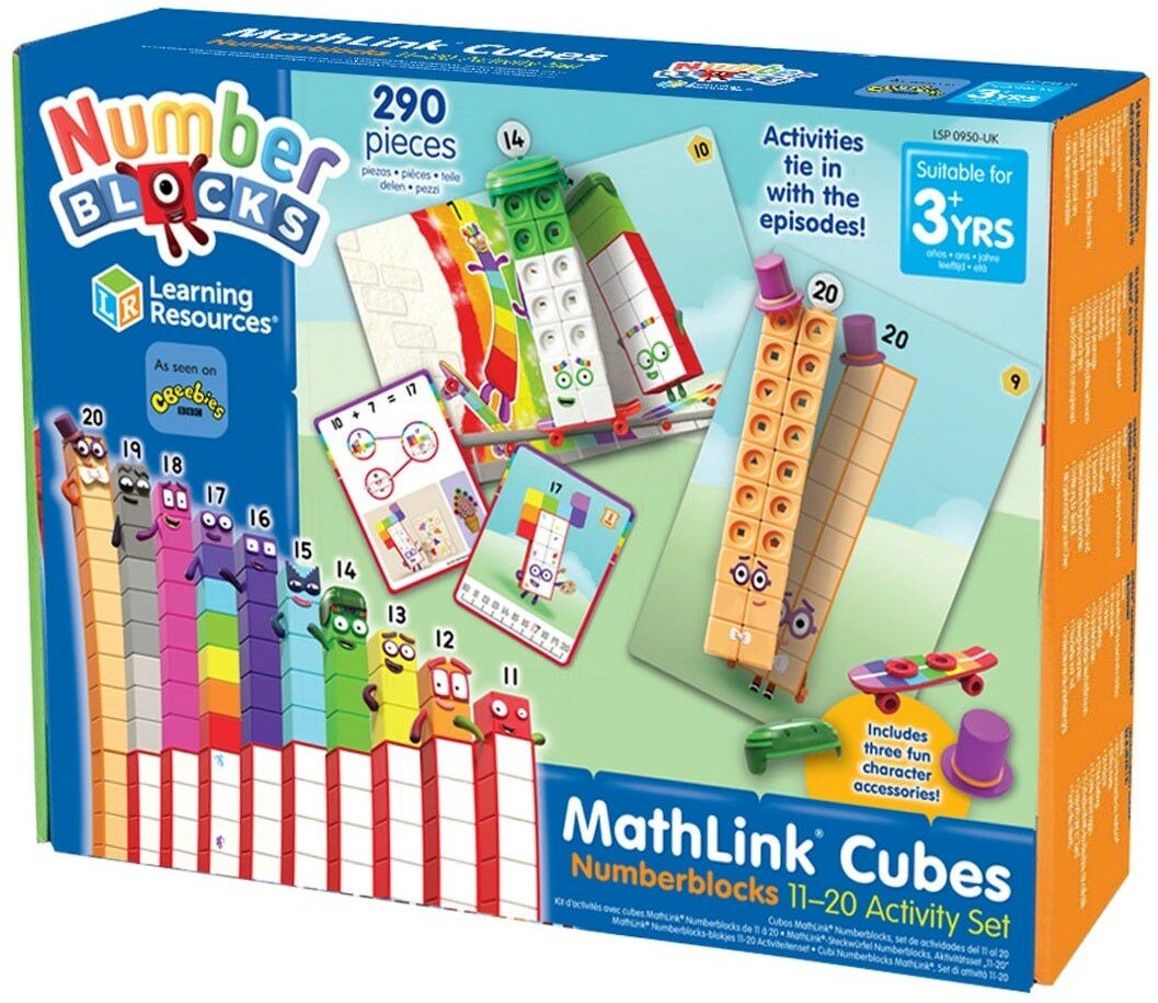 Learning Resources MathLink&reg; Cubes Numberblocks&reg; 11-20 Activity Set 3+ | Speel je Wijs