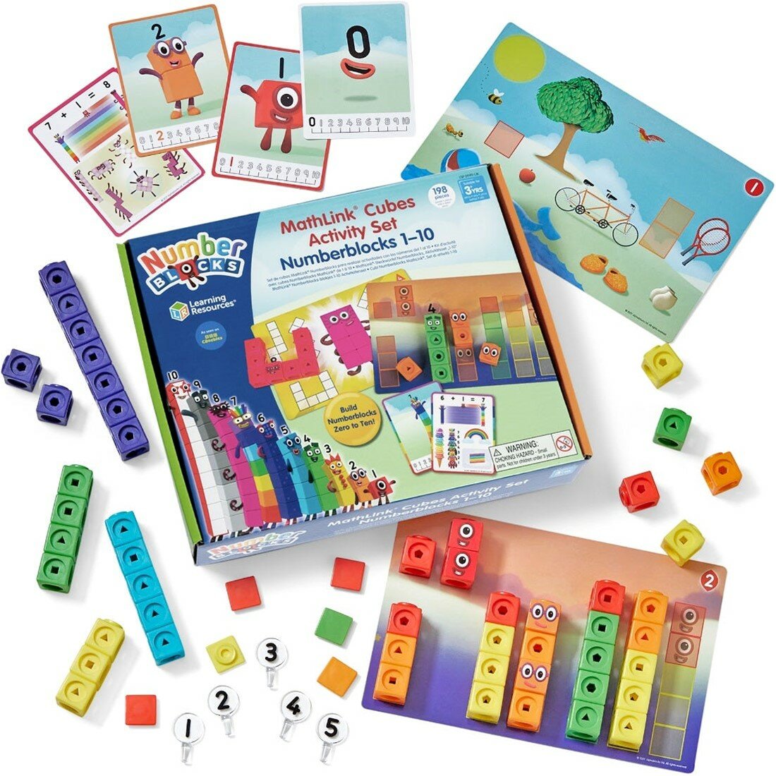 Learning Resources - MathLink&reg; Cubes Numberblocks&reg; 1-10 Activity Set 3+
