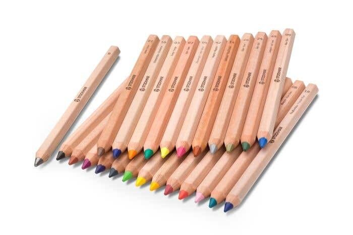 Stockmar Kleurpotloden HEXAGONAAL assortiment 24+1 stuks | Speel je Wijs