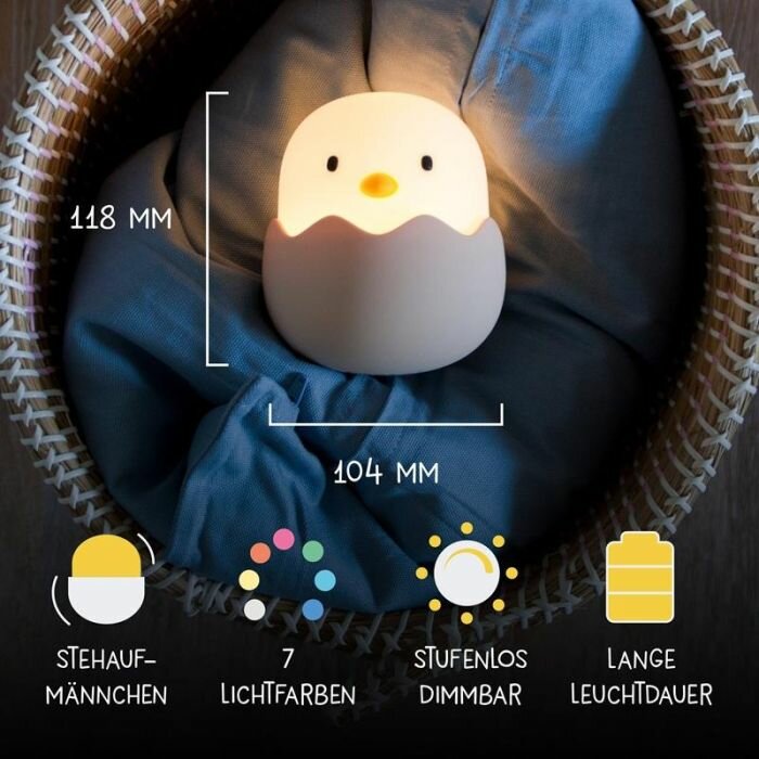 Megalight Nachtlampje - Eggy egg  | Speel je Wijs