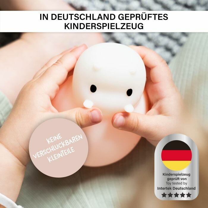 Megalight Bad- en Nachtlampje - Swimmy Hippo  | Speel je Wijs