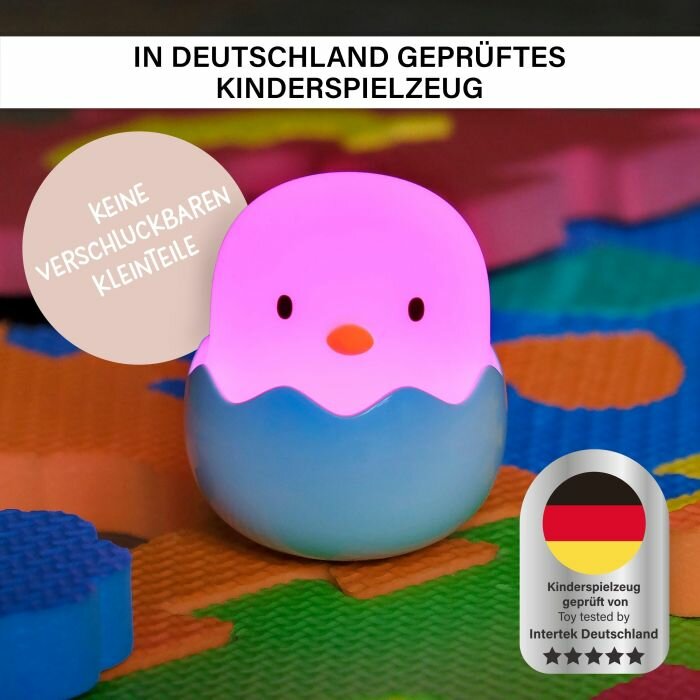 Megalight Nachtlampje - Baby egg - Blauw  | Speel je Wijs