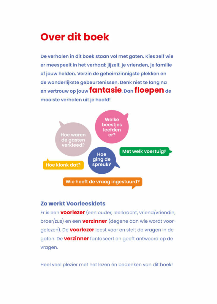 Gezinnig Voorleesklets Leeftijd 5 &ndash; 11 jaar | Speel je Wijs