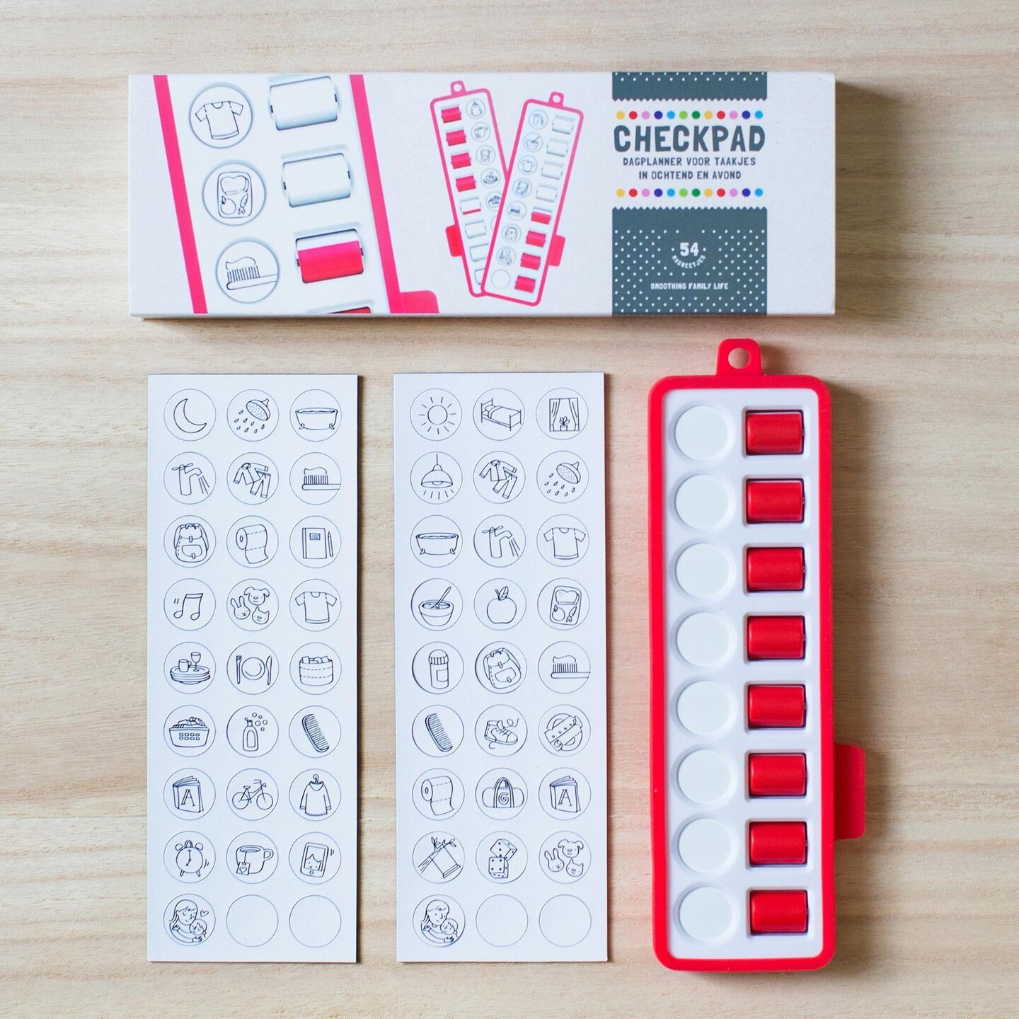 Gezinnig Checkpad Rood | Speel je Wijs