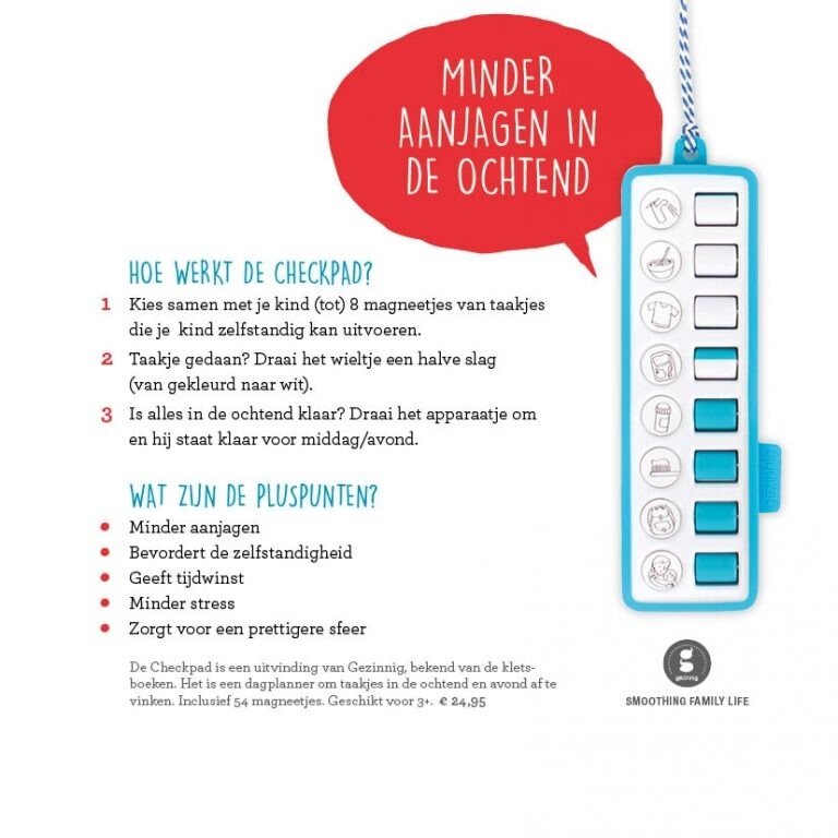 Gezinnig Checkpad Rood | Speel je Wijs