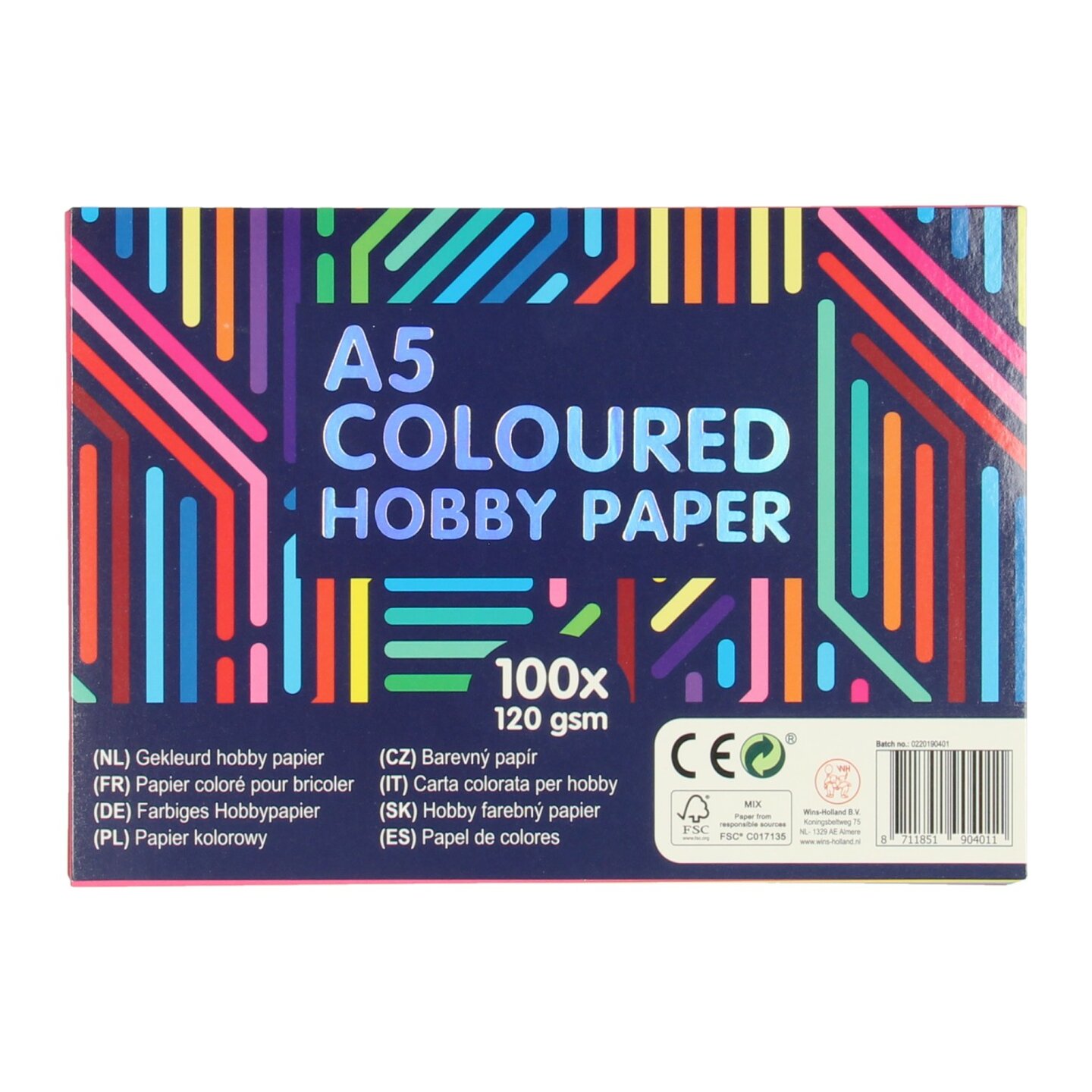 Set Gekleurd Hobbypapier A5 | Speel je Wijs