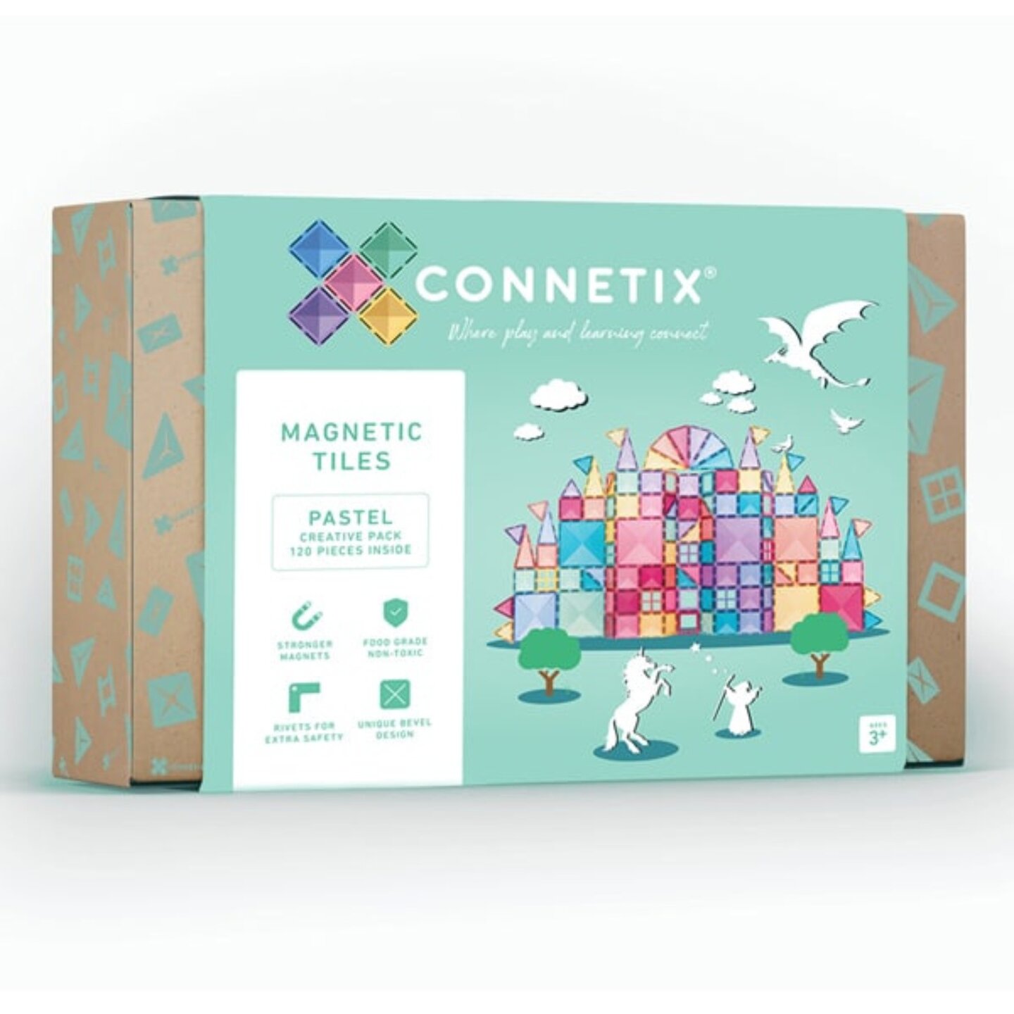 Connetix Pastel Creative Pack - 102 pc Magnetisch Speelgoed | Speel je Wijs