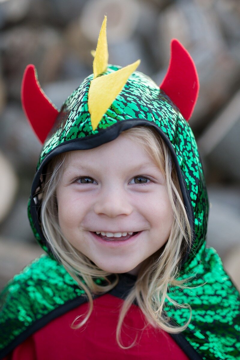 Great Pretenders Omkeercape - Dragon and Knight Cape 5-6 jaar | Speel je Wijs