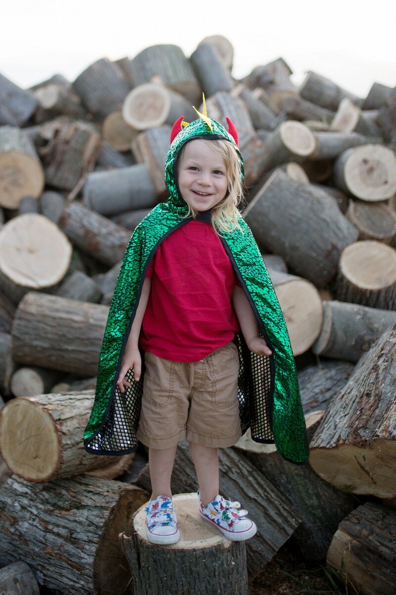 Great Pretenders Omkeercape - Dragon and Knight Cape 5-6 jaar | Speel je Wijs