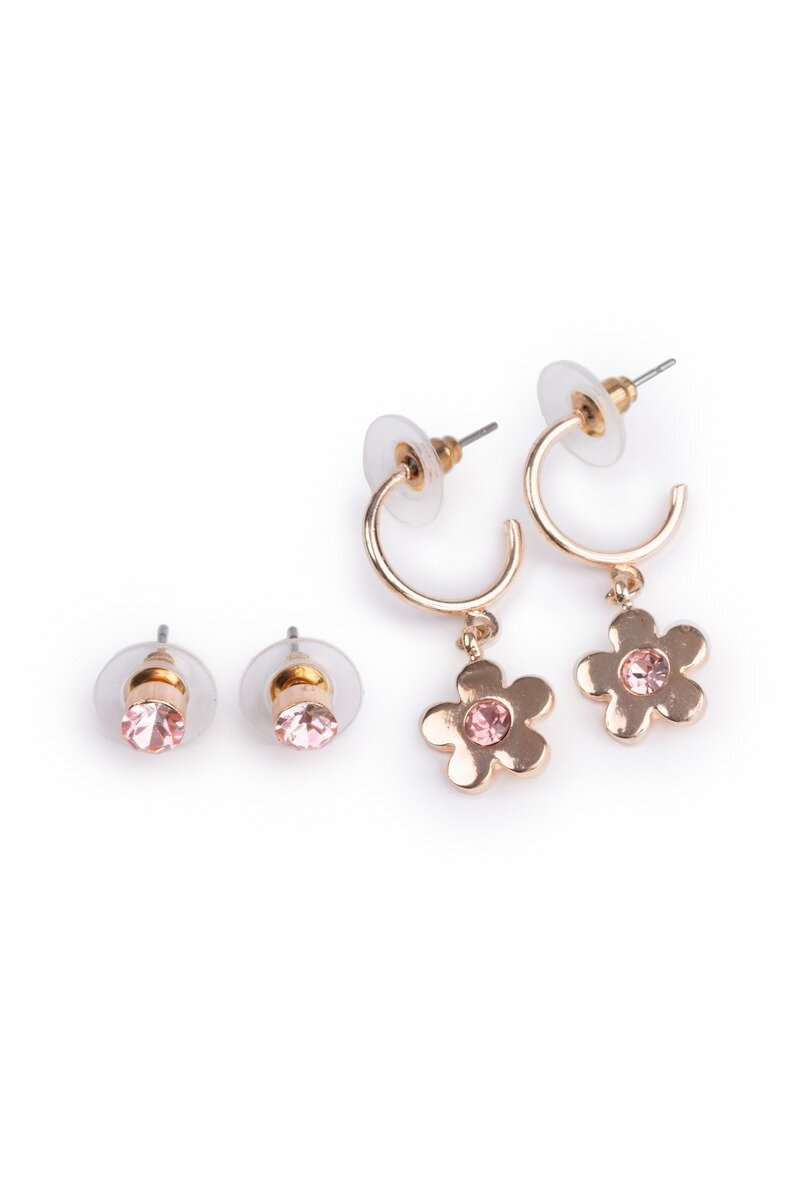 Great Pretenders Oorbellen - Chic bejewelled Blooms | Speel je Wijs