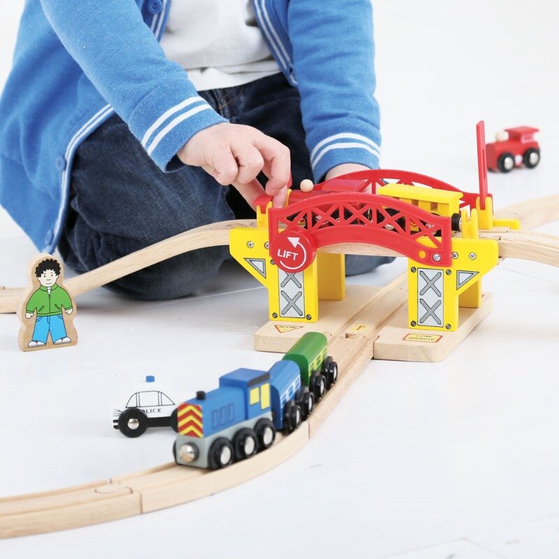 Bigjigs Rail - Lifting Bridge / Ophaalbrug | Speel je Wijs