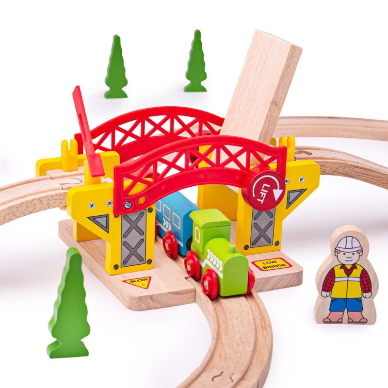 Bigjigs Rail - Lifting Bridge / Ophaalbrug | Speel je Wijs