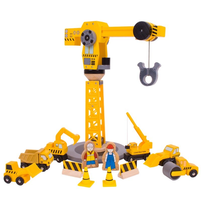 Bigjigs Rail - Grote kraan / Big Crane Construction Set | Speel je Wijs