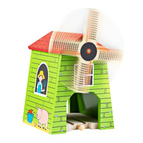 Bigjigs Rail - Windmolen met Tunnel / Country Windmill | Speel je Wijs