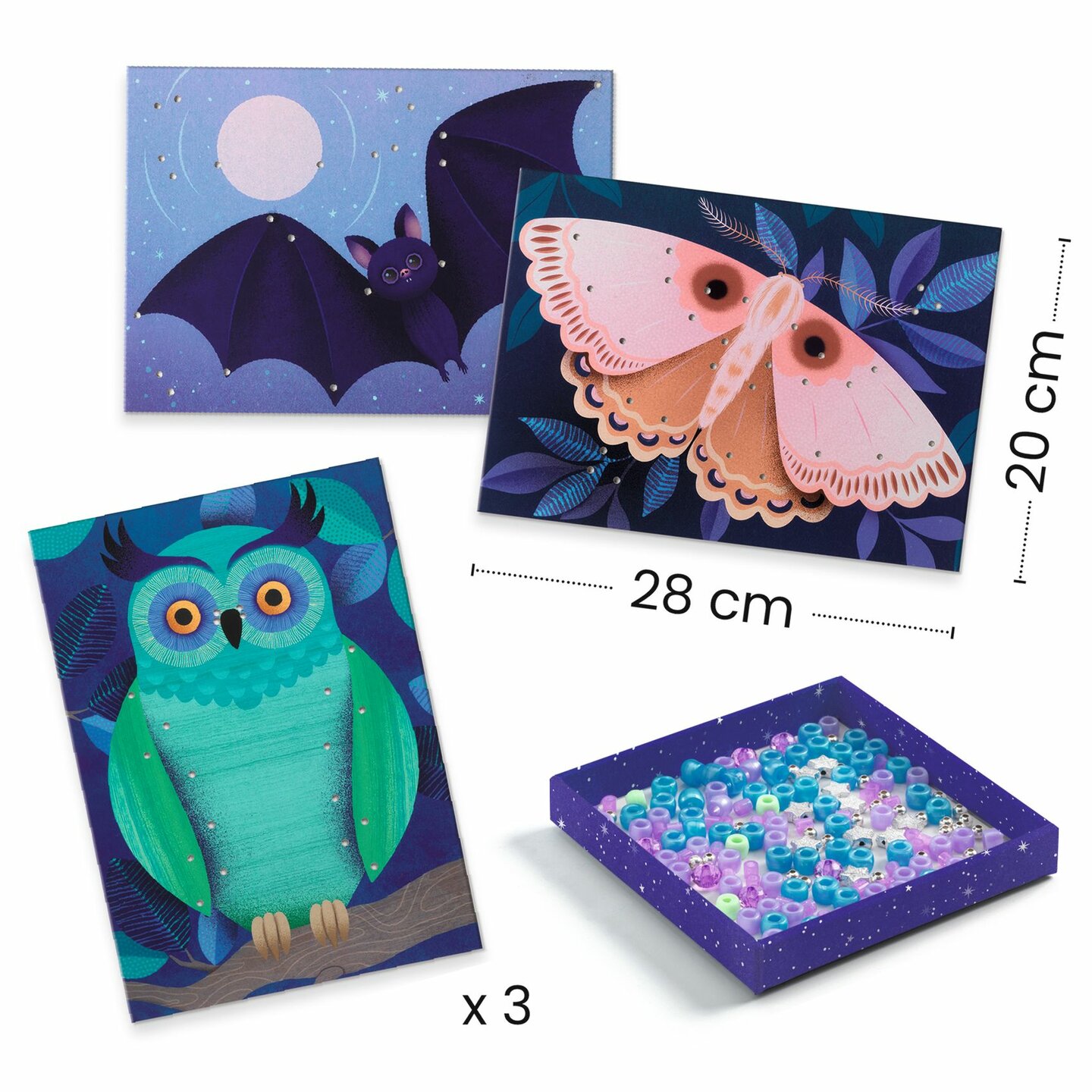 Djeco Knutselset Rijgen - Light up the Night 5-8 jaar | Speel je wijs