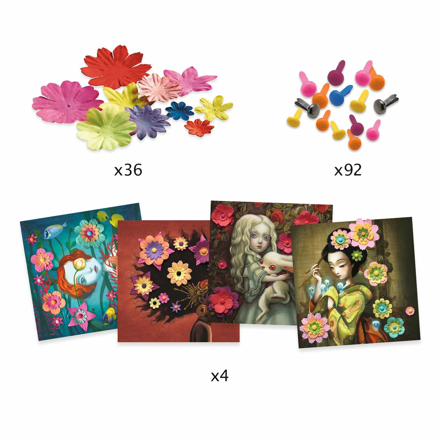 Djeco Paper Creations - Rock 'n Roses 6-10 jaar | Speel je Wijs