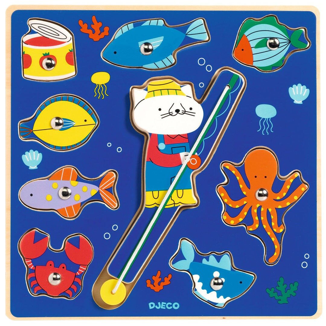 Djeco Magnetische Puzzel Puzz & Fish-9 stukjes | Speel je Wijs