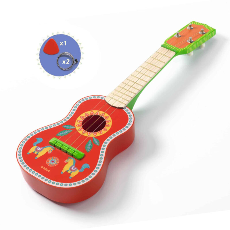 Djeco Ukulele Gitaar Animambo | Speel je Wijs
