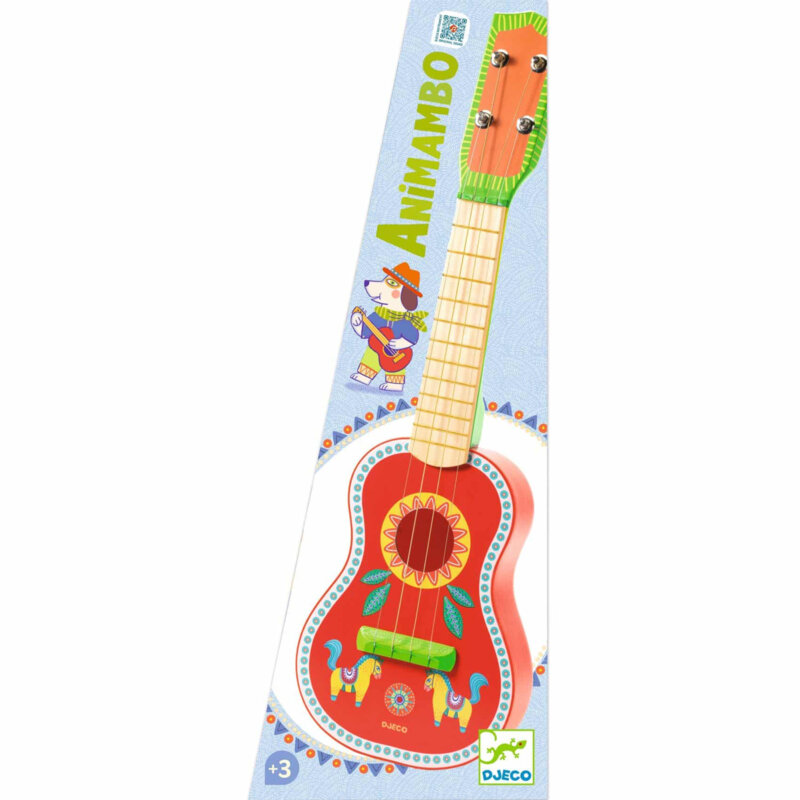 Djeco Ukulele Gitaar Animambo | Speel je Wijs