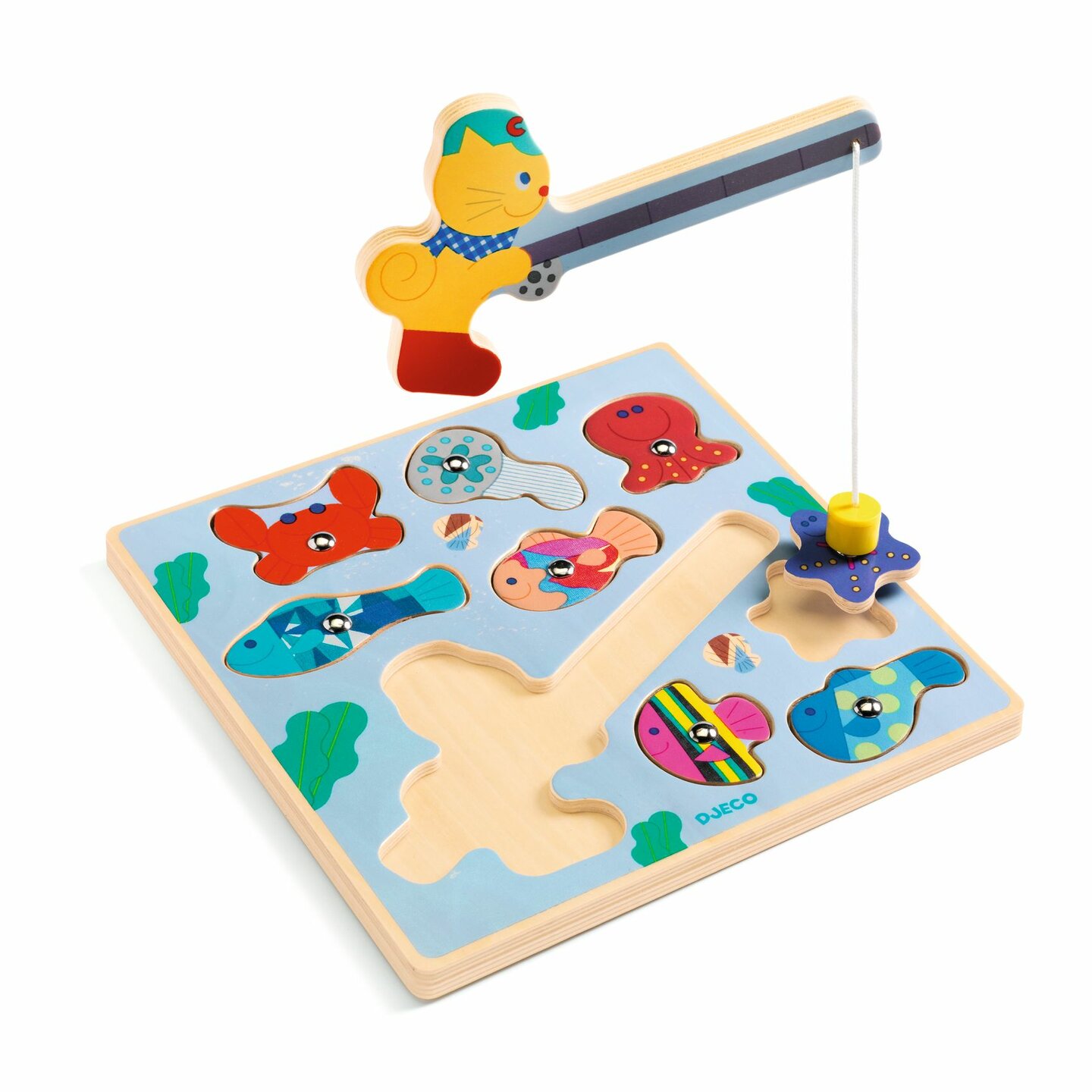 Djeco Houten Puzzel Puzz & Fish Bariolo | Speel je Wijs