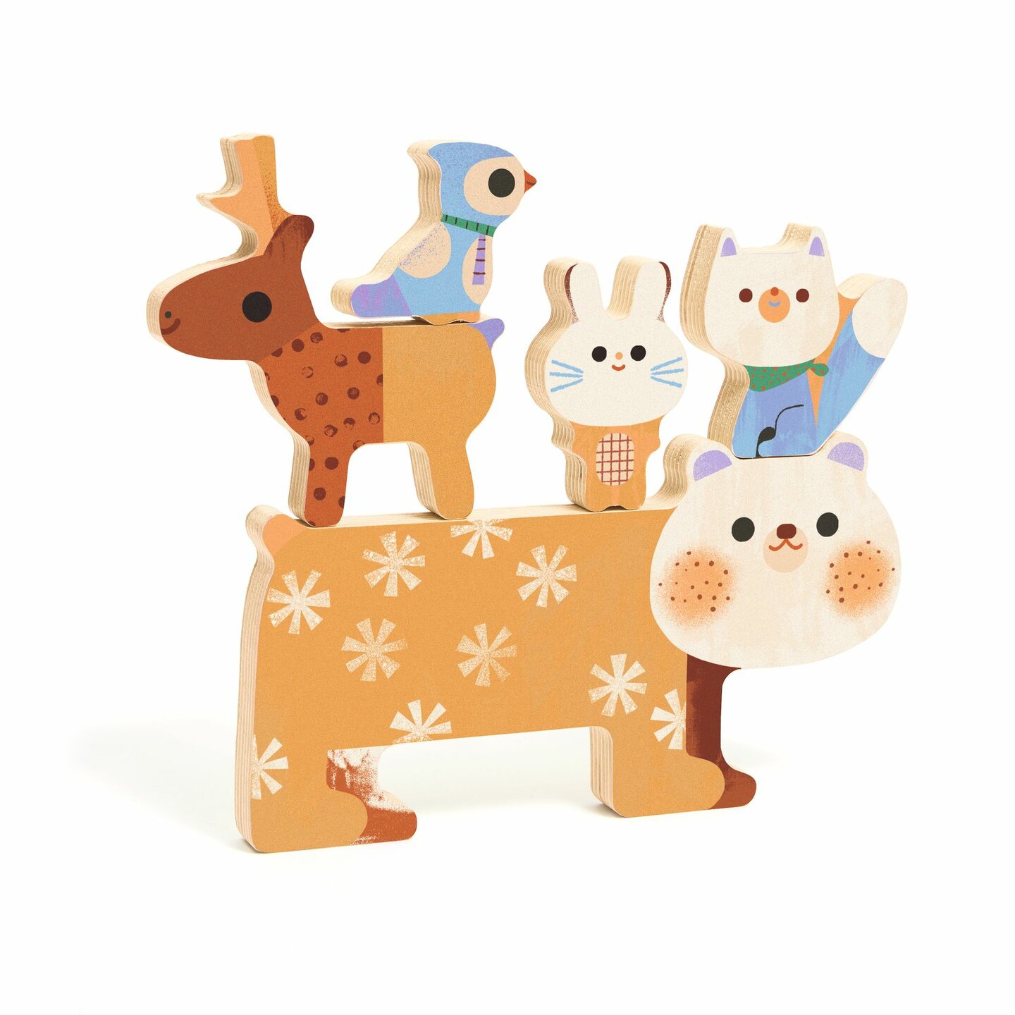 Djeco Houten Puzzel WoodyStack | Speel je Wijs