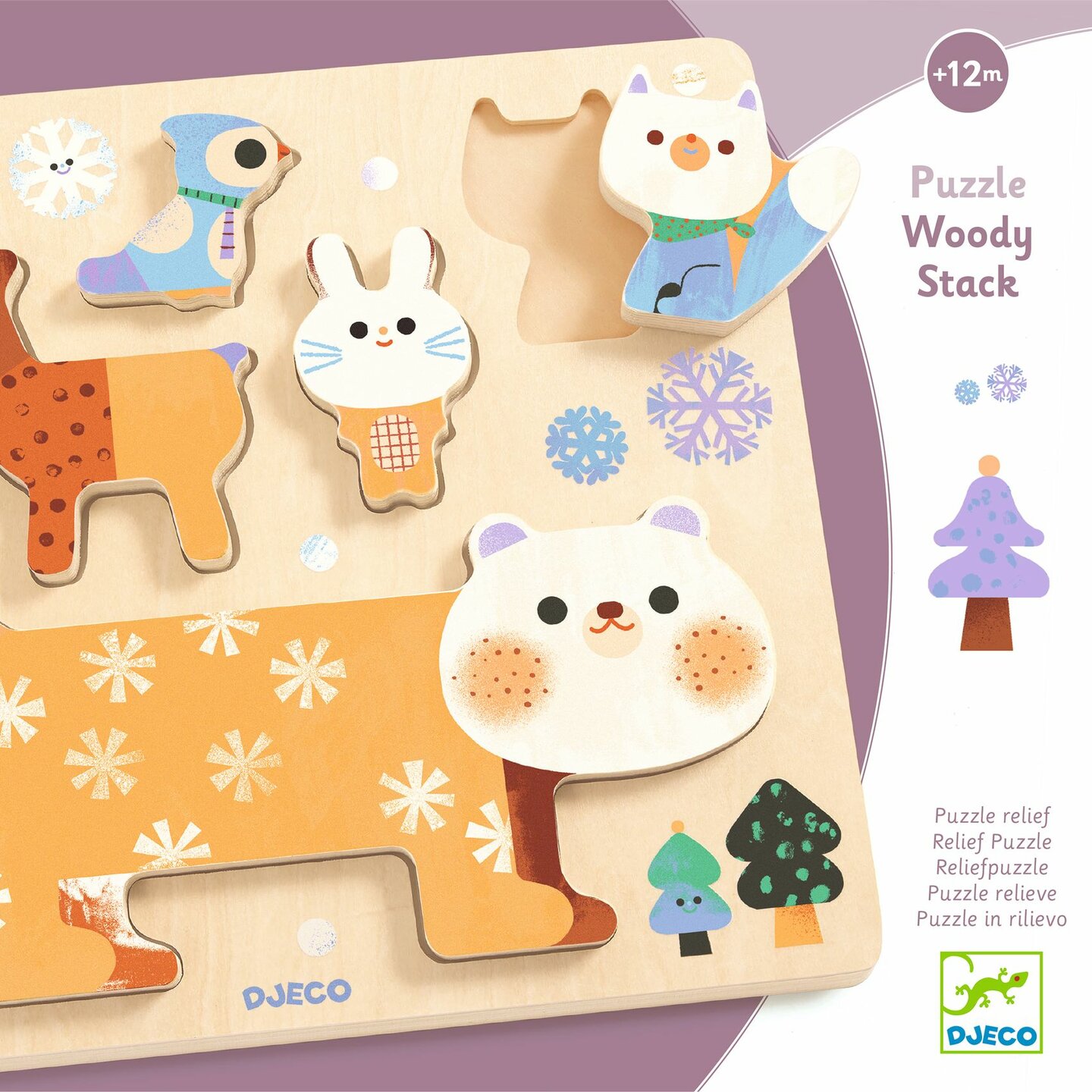 Djeco Houten Puzzel WoodyStack | Speel je Wijs