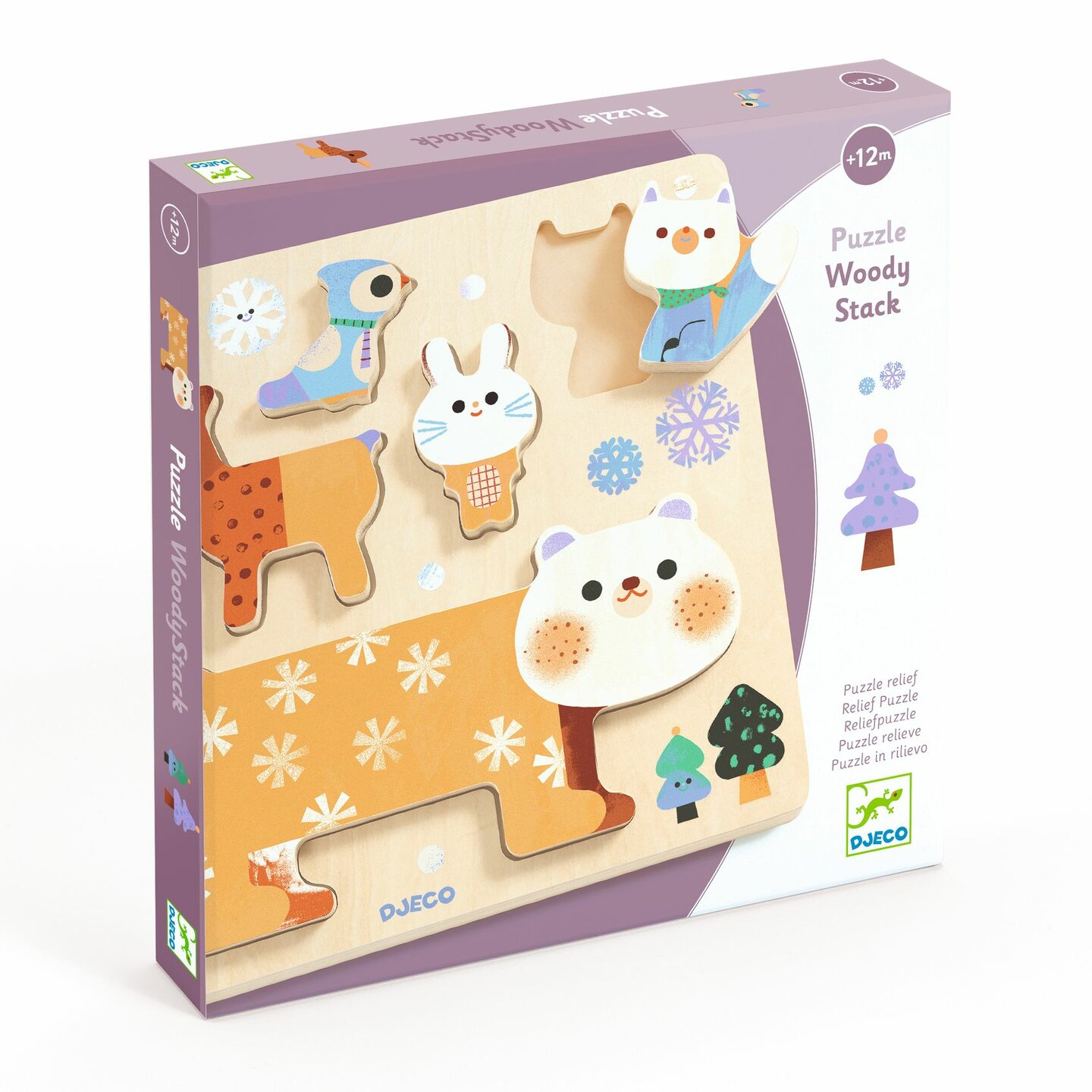 Djeco Houten Puzzel WoodyStack | Speel je Wijs