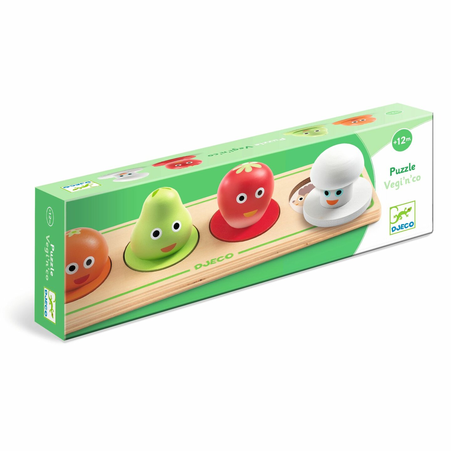Djeco Houten puzzel Vegi'n'Co| Speel je Wijs