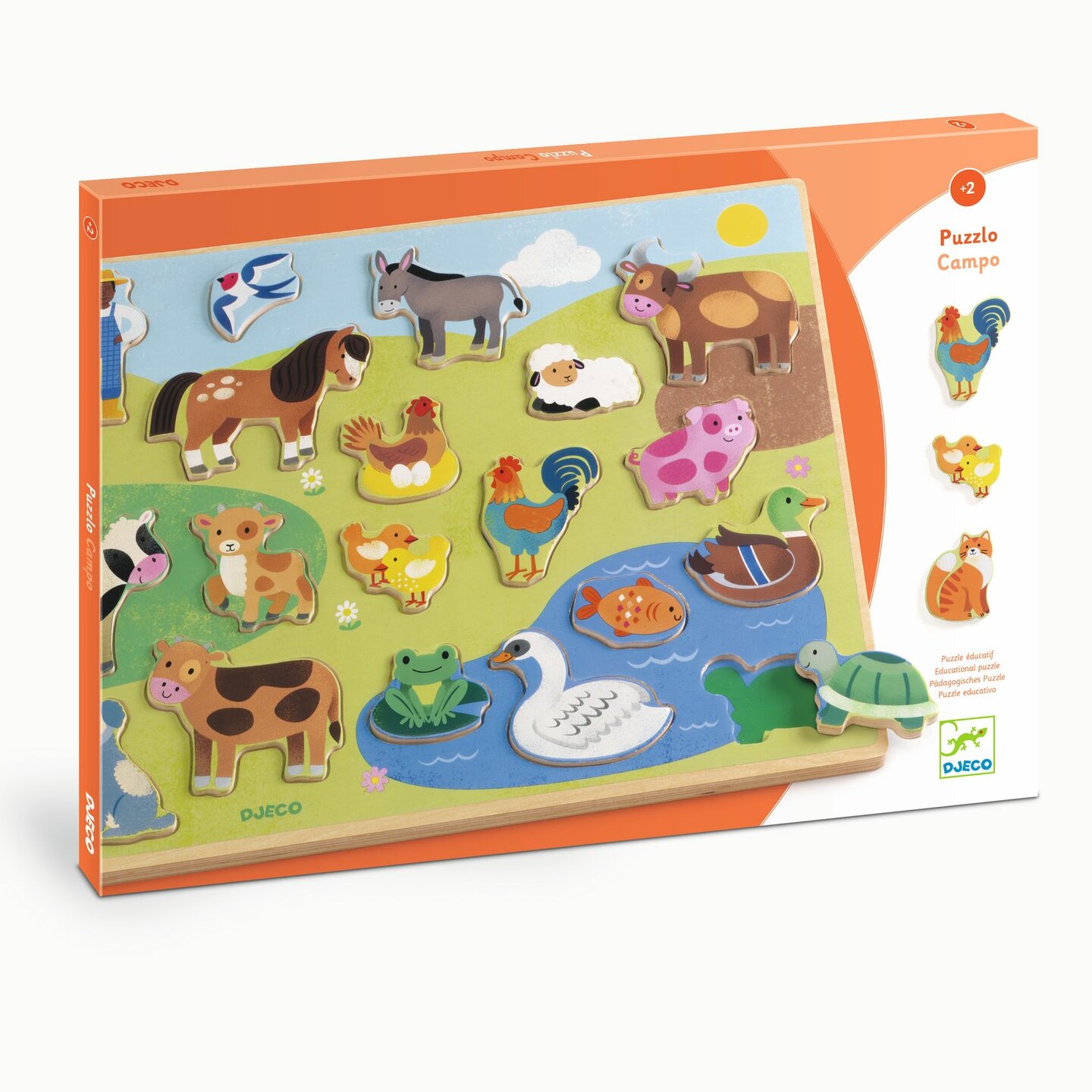 Djeco Houten Puzzel Boerderijleven | Speel je Wijs