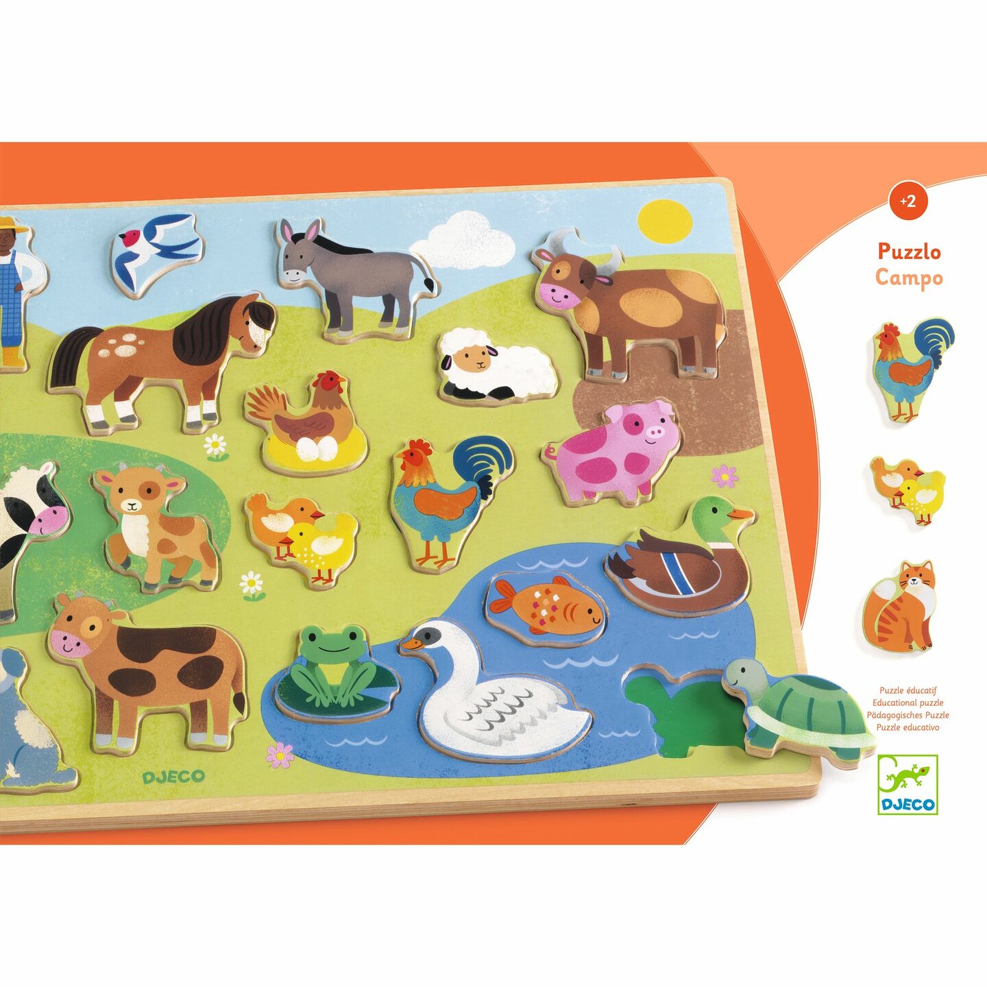 Djeco Houten Puzzel Boerderijleven | Speel je Wijs