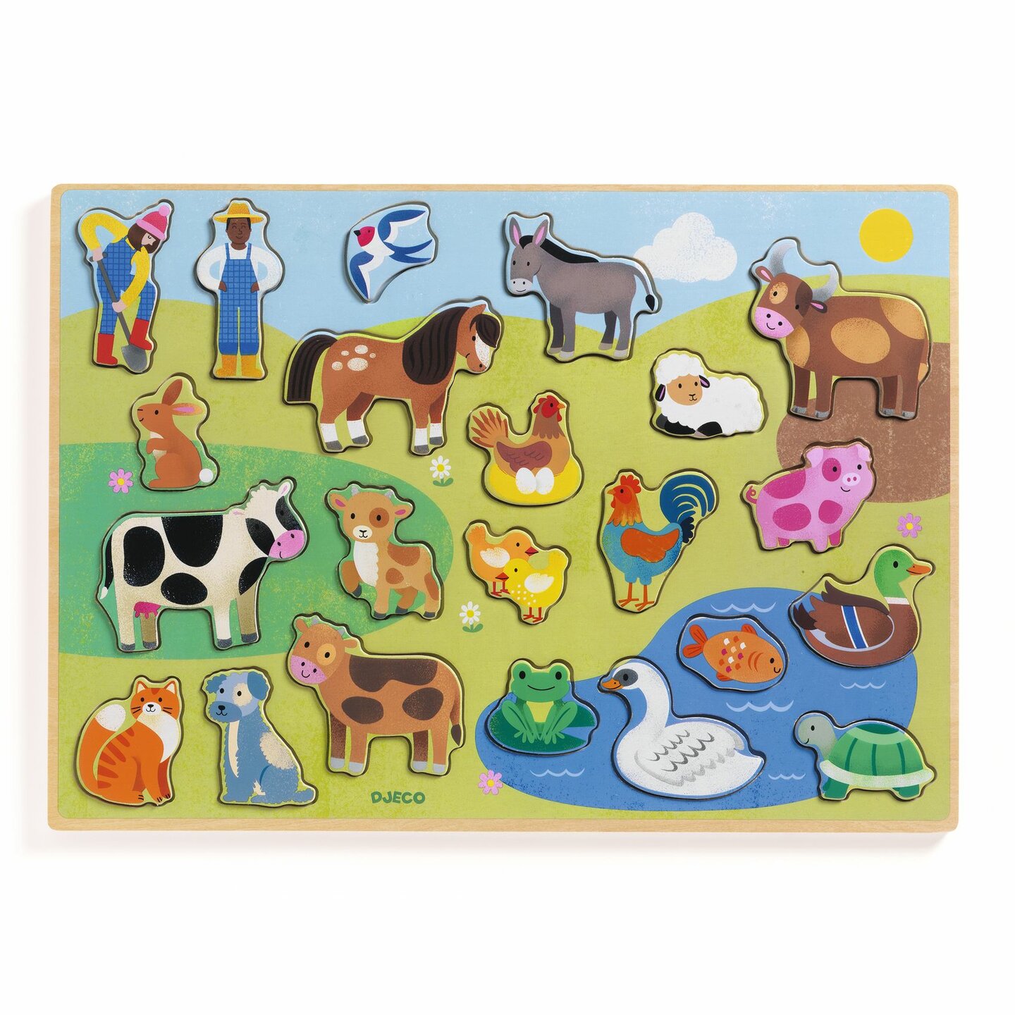 Djeco Houten Puzzel Boerderijleven | Speel je Wijs