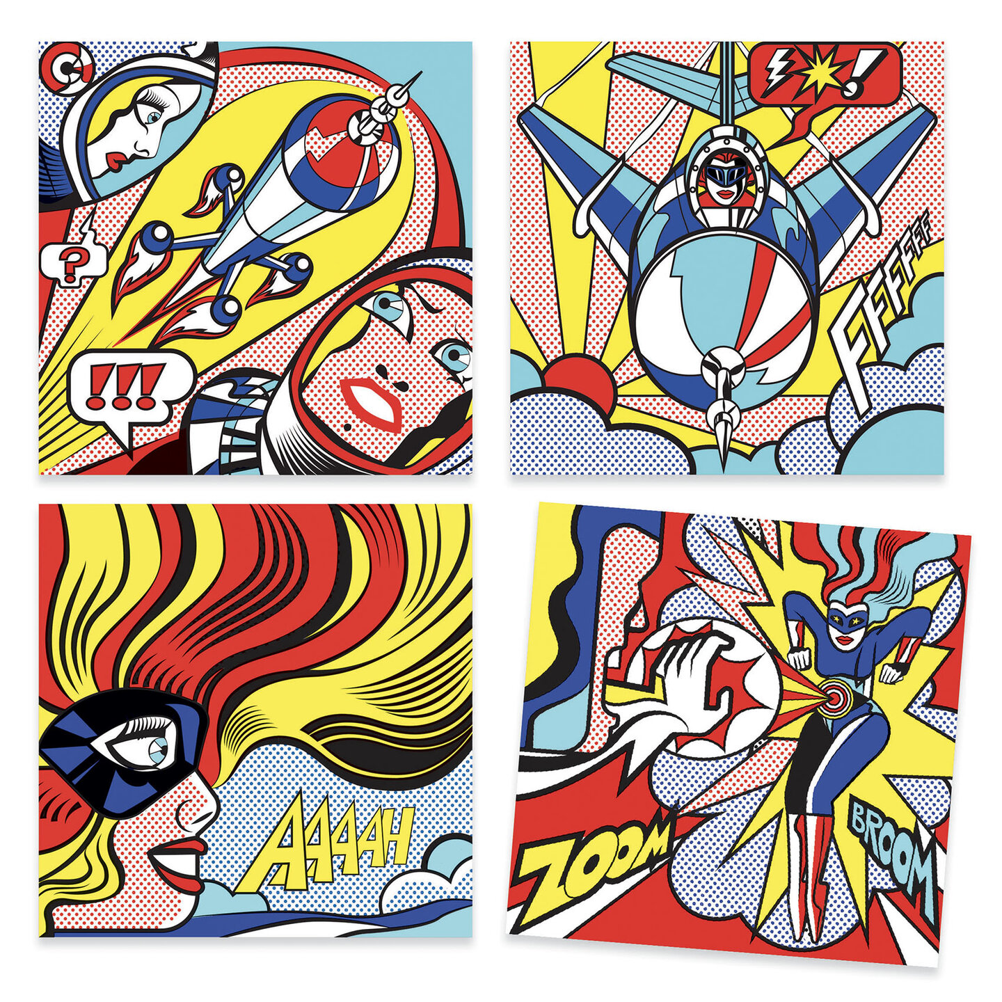 Djeco Inspired By Roy Lichtenstein - Superheroes 7+ | Speel je Wijs
