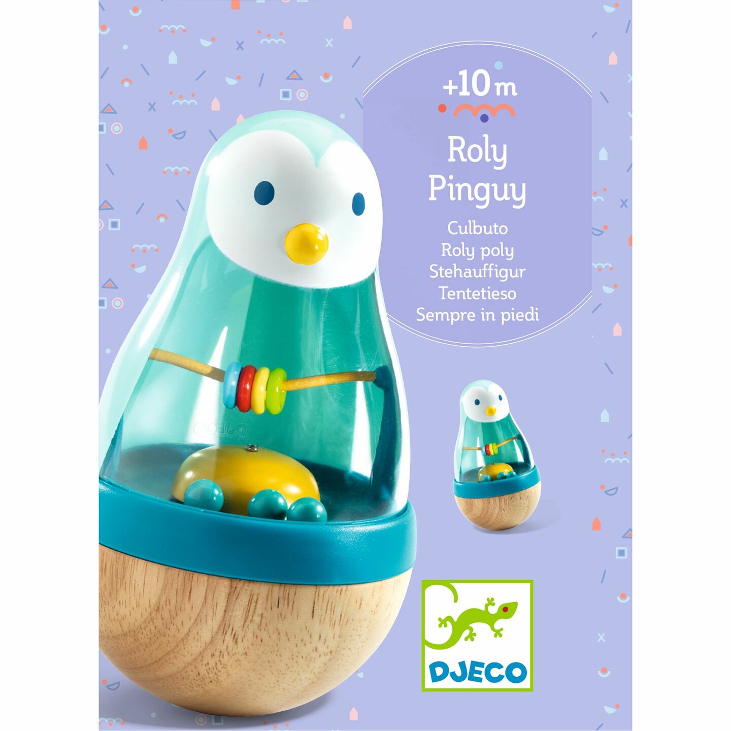 Djeco Rammelaar - Roly Poly - Pingui 3mnd+ | Speel je Wijs