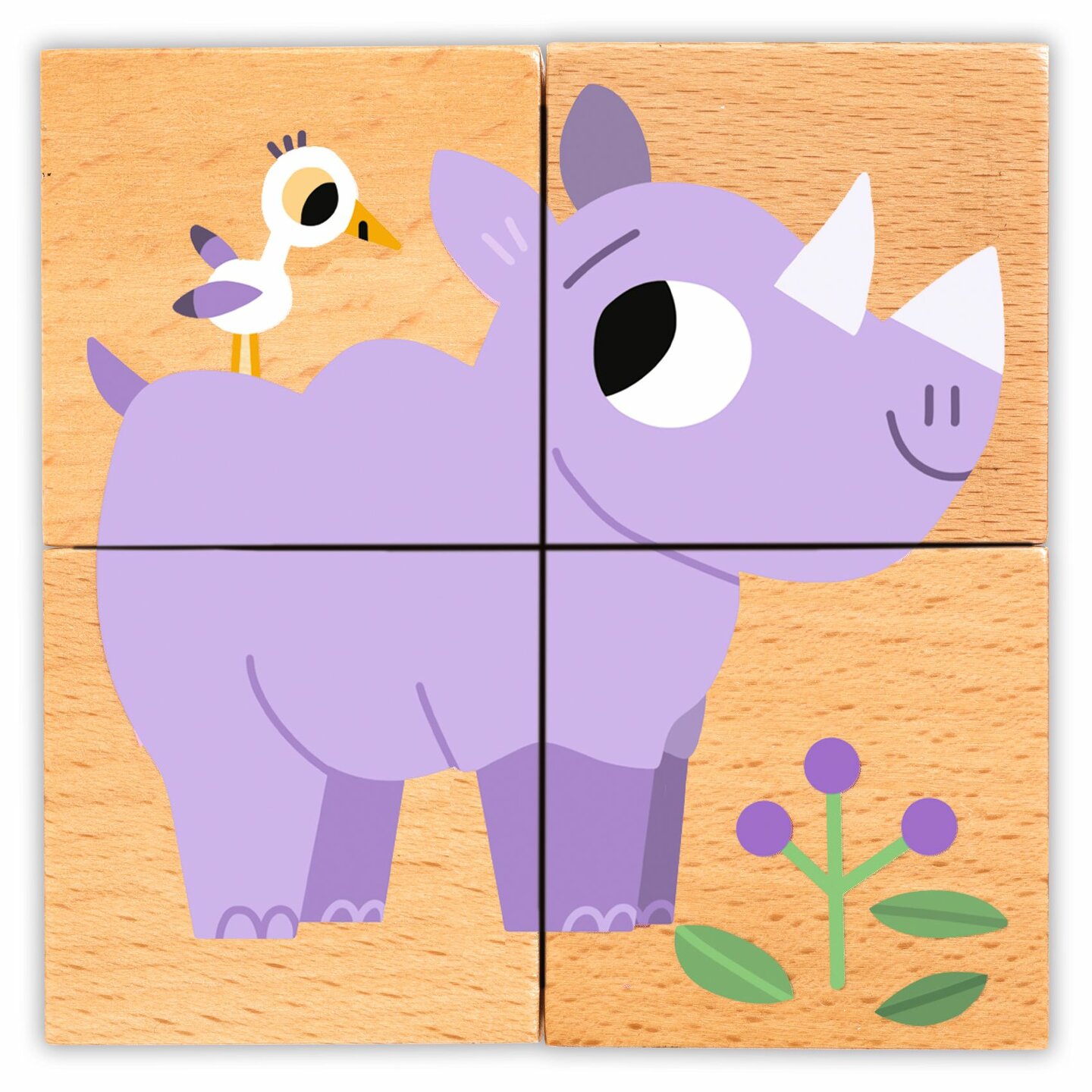 Djeco Houten Blokpuzzel Wild & Co | Speel je Wijs
