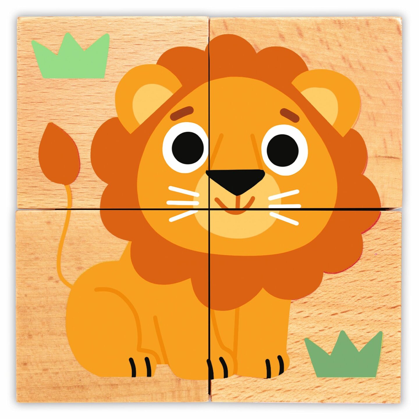 Djeco Houten Blokpuzzel Wild & Co | Speel je Wijs